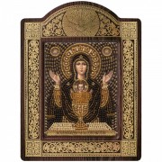 Набір для вишивки бісером у рамці - кіоте образ Пресвятої Богородиці Неупива Чаша