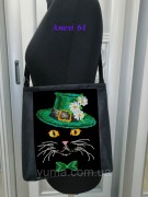 Сумка для вишивки бісером Амелі Кіт в капелюсі