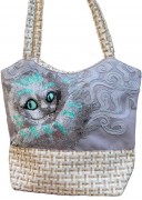 Пошитая сумка для вышивки бисером Чеширский кот