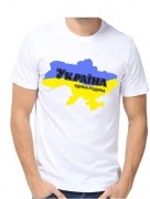 Чоловіча футболка для вишивкі бісером Україна єдина родина