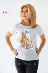 Жіноча футболка для вишивки бісером Волошки Юма Ф162 - 374.00грн.