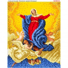 Схема вишивки бісером на габардині Успіння Пресвятої Богородиці 