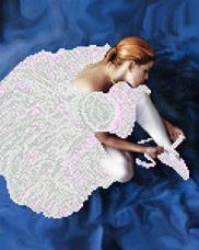 Схема для вышивки бисером на атласе Балерина А-строчка АК3-139