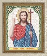 Схема для вишивання бісером на габардині Св. Іван Христитель