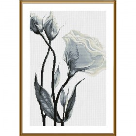 Набор для вышивки нитками на белой канве Белые цветы любви Новая Слобода (Нова слобода) РЕ3541 - 330.00грн.