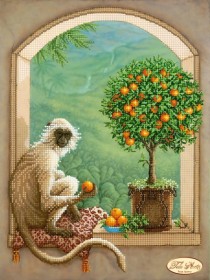 Схема для вышивки бисером на атласе Хранитель апельсинового дерева