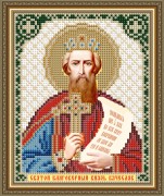 Схема вишивки бісером на авторській канві Святий Благовірний Князь В'ячеслав