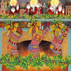 Рисунок на холсте для вышивки бисером Рождественские сувениры Абрис Арт АС-075