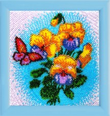 Рисунок на атласе для вышивки бисером Букетик Баттерфляй (Butterfly) 931Б