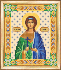 Рисунок на ткани для вышивки бисером Св. Мученица Вера