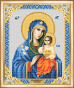 Рисунок на ткани для вышивки бисером Божья матерь Неувядаемый Цвет