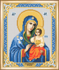 Рисунок на ткани для вышивки бисером Божья матерь Неувядаемый Цвет