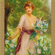 Рисунок на ткани для вышивки бисером Прекрасная Лилия
