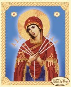 Малюнок на тканині для вишивання бісером Божа Матір Семистрельная